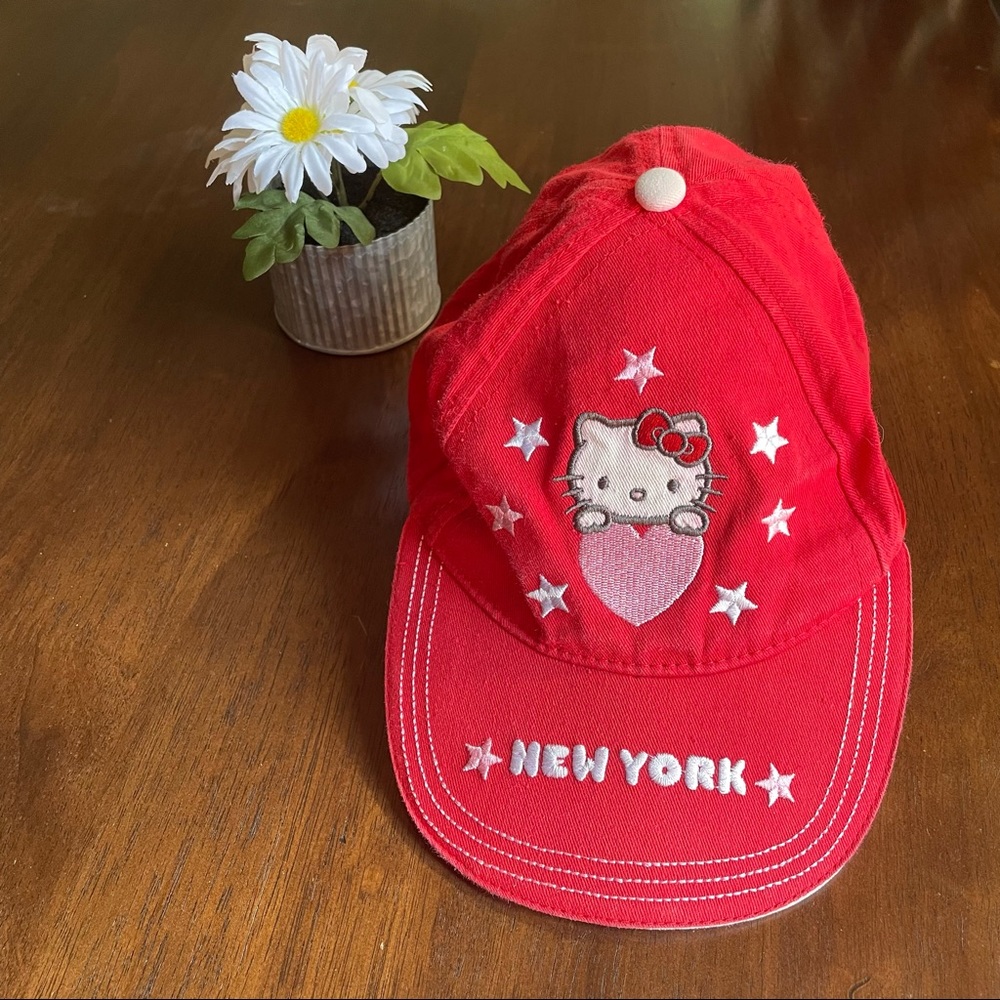 Hello Kitty New York Red Baseball Hat Cap